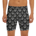Black And White Dream Catcher Print Men's Long Boxer Briefs