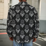 Black And White Dream Catcher Print Men's Shirt Jacket