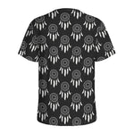 Black And White Dream Catcher Print Men's Sports T-Shirt