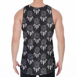 Black And White Dream Catcher Print Men's Velvet Tank Top