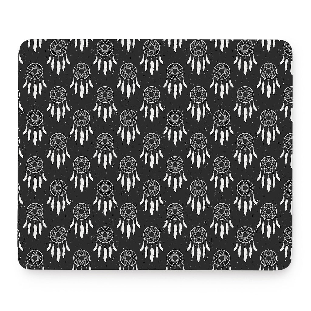 Black And White Dream Catcher Print Mouse Pad