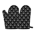 Black And White Dream Catcher Print Oven Mitts