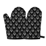 Black And White Dream Catcher Print Oven Mitts