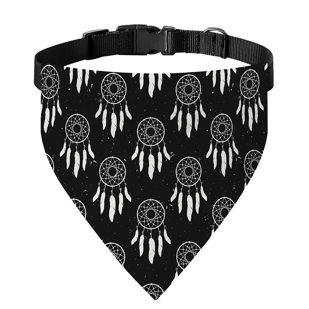 Black And White Dream Catcher Print Over The Collar Dog Bandana