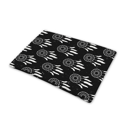 Black And White Dream Catcher Print Pet Cooling Mat Cover