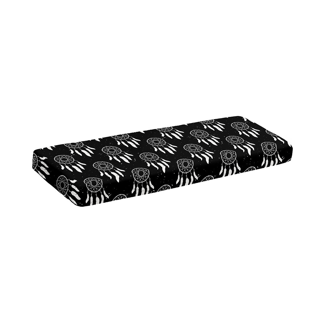 Black And White Dream Catcher Print Piano Keyboard Cover