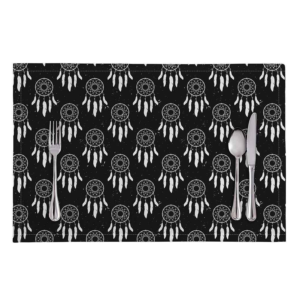 Black And White Dream Catcher Print Placemat