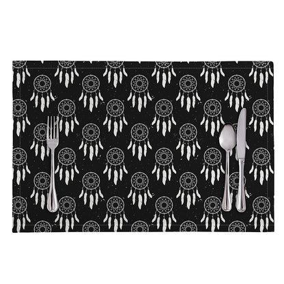 Black And White Dream Catcher Print Placemat
