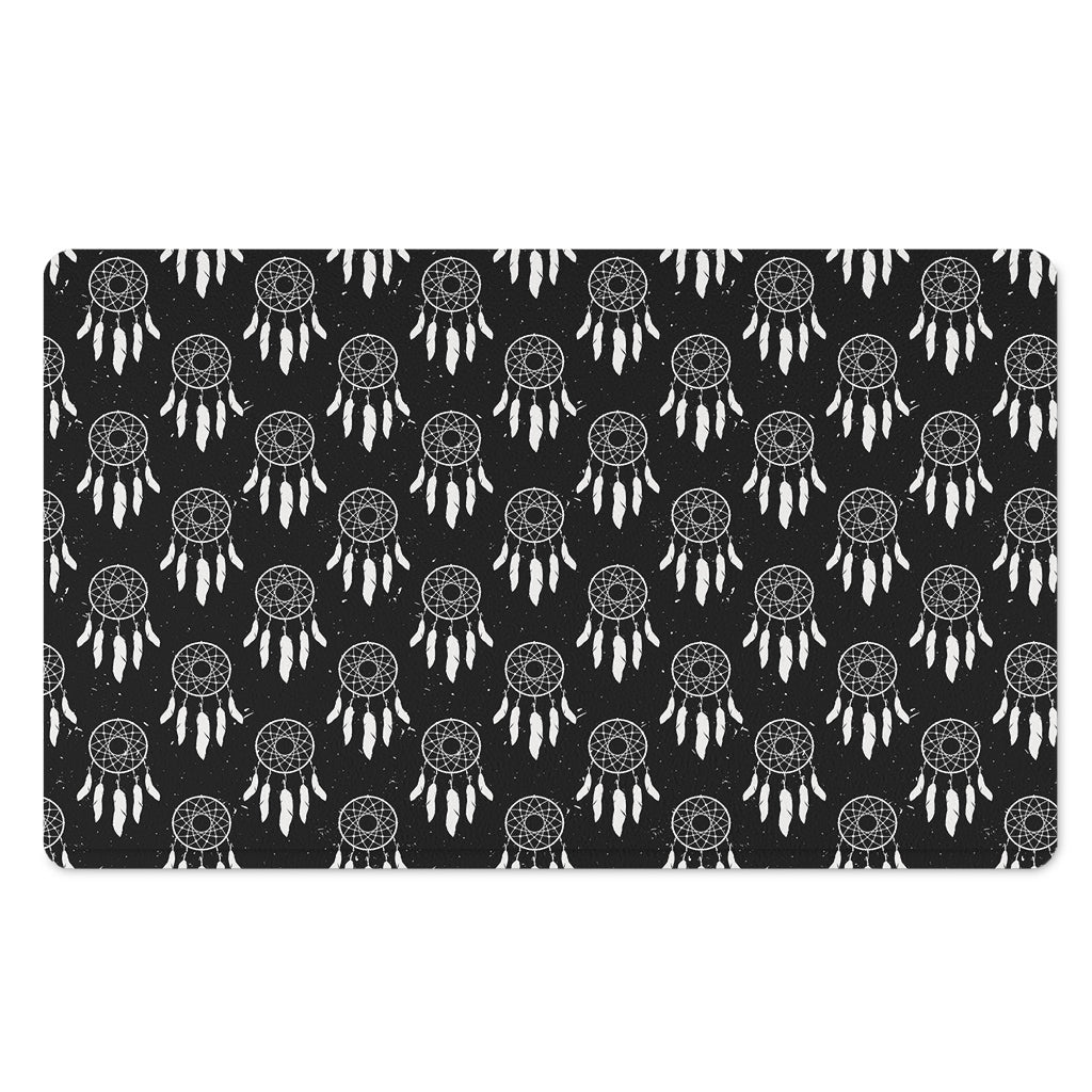 Black And White Dream Catcher Print Polyester Doormat