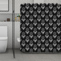 Black And White Dream Catcher Print Polyester Shower Curtain