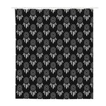 Black And White Dream Catcher Print Polyester Shower Curtain
