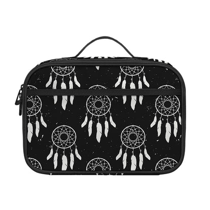 Black And White Dream Catcher Print Portable Lunch Bag