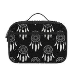 Black And White Dream Catcher Print Portable Lunch Bag