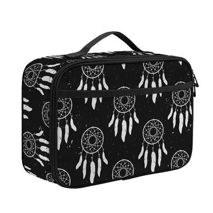 Black And White Dream Catcher Print Portable Lunch Bag