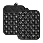 Black And White Dream Catcher Print Pot Holders With Pocket