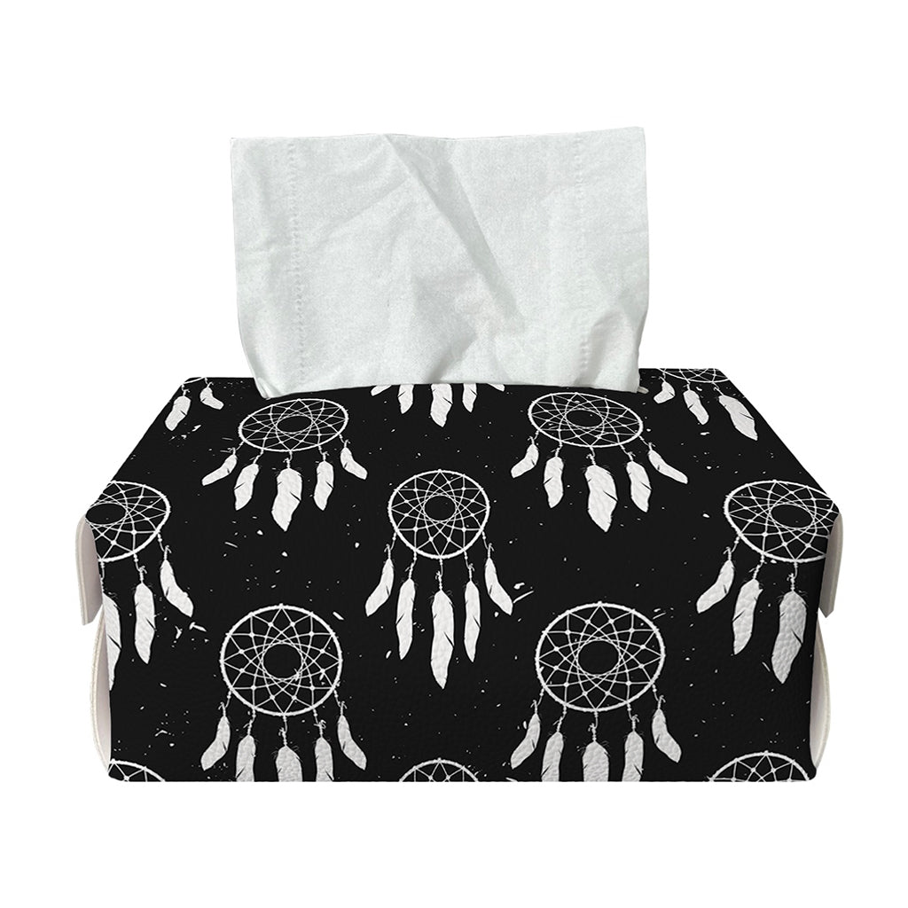Black And White Dream Catcher Print Rectangle Tissue Box Cover