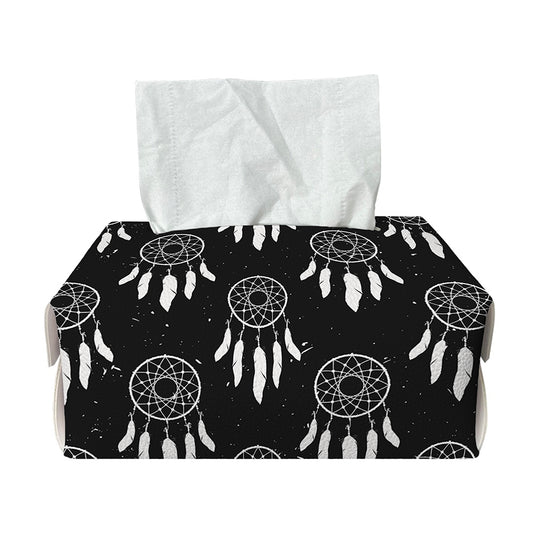 Black And White Dream Catcher Print Rectangle Tissue Box Cover