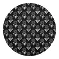 Black And White Dream Catcher Print Round Blanket