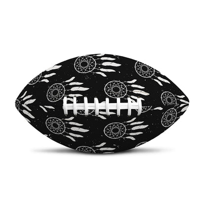 Black And White Dream Catcher Print Rugby Ball