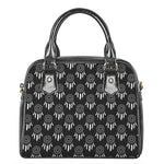 Black And White Dream Catcher Print Shoulder Handbag