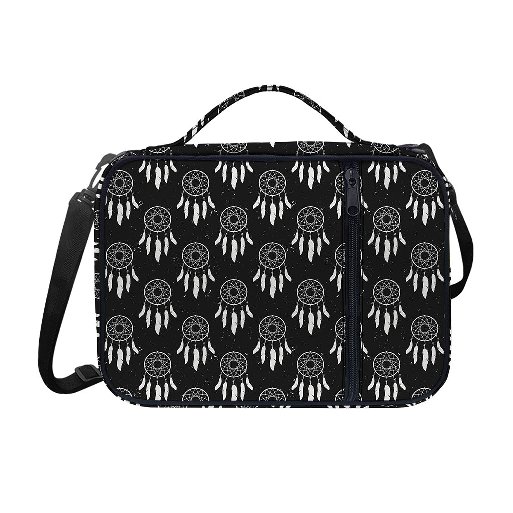 Black And White Dream Catcher Print Shoulder Strap Bible Bag
