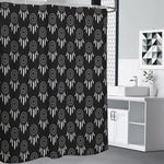 Black And White Dream Catcher Print Shower Curtain