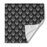Black And White Dream Catcher Print Silk Bandana