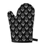 Black And White Dream Catcher Print Single Oven Mitt