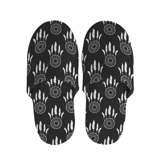 Black And White Dream Catcher Print Slippers