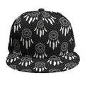 Black And White Dream Catcher Print Snapback Cap