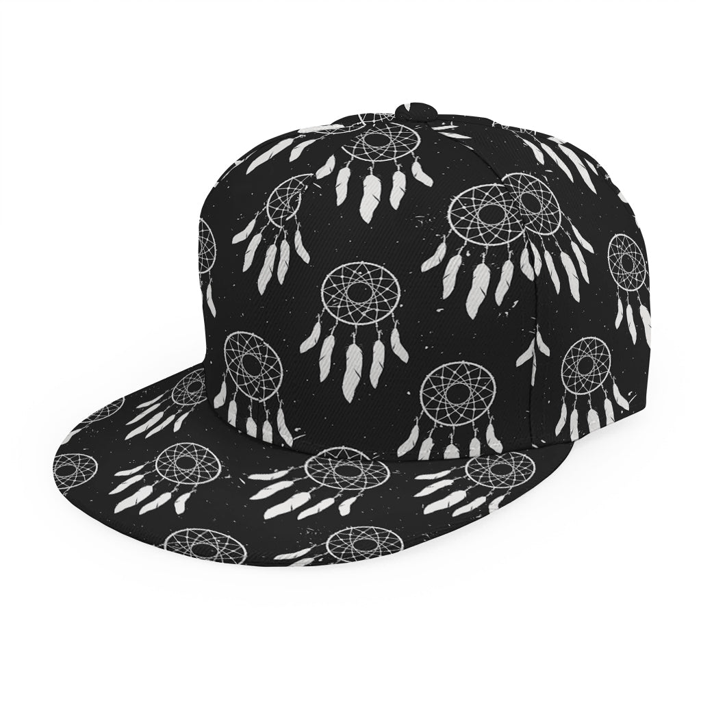 Black And White Dream Catcher Print Snapback Cap
