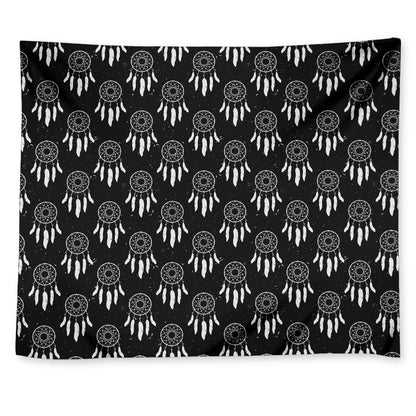 Black And White Dream Catcher Print Tapestry
