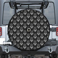 Black And White Dream Catcher Print Tire Cover With Camera Hole