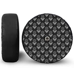 Black And White Dream Catcher Print Tire Cover With Camera Hole