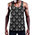 Black And White Dream Catcher Print Men's Workout Tank Top