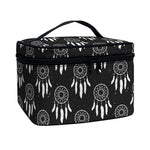Black And White Dream Catcher Print Travel Makeup Bag