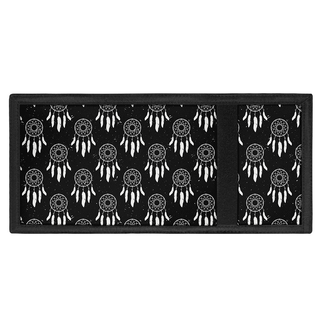 Black And White Dream Catcher Print Trifold Wallet
