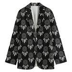 Black And White Dream Catcher Print Women's Blazer