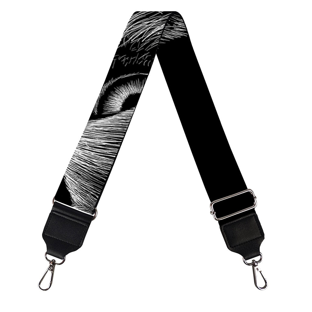 Black And White Eagle Print Bag Strap