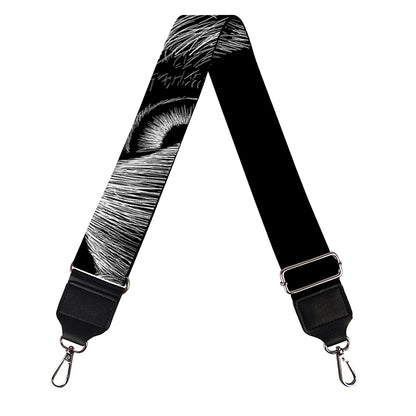 Black And White Eagle Print Bag Strap
