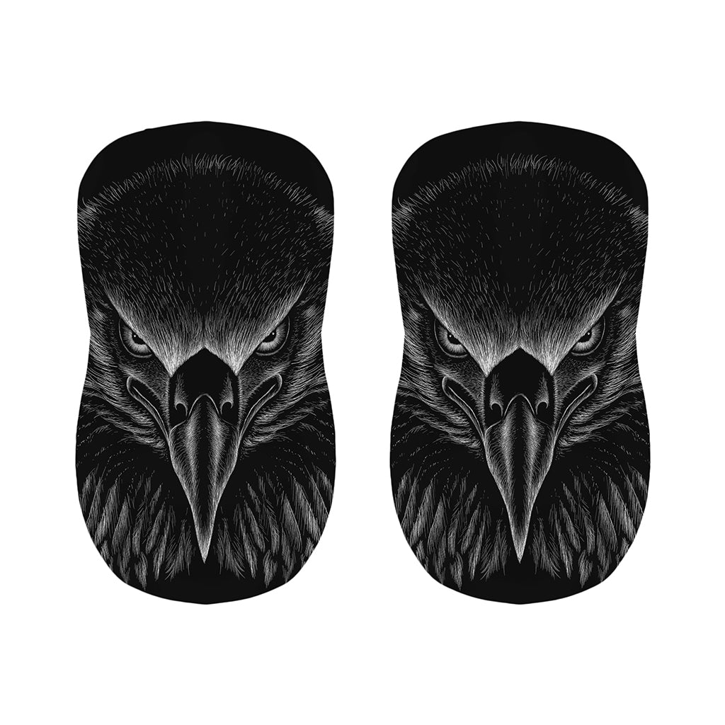 Black And White Eagle Print Bar Stool Covers