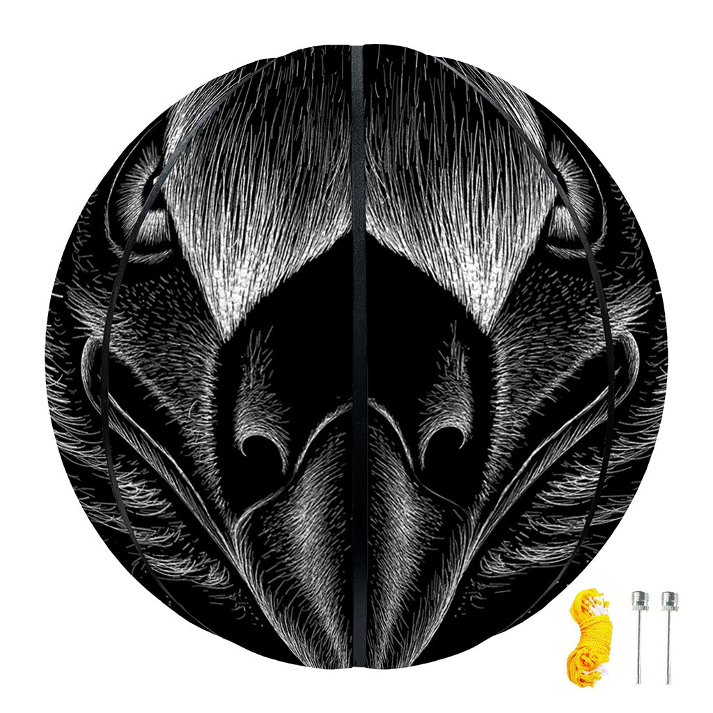 Black And White Eagle Print Basketball