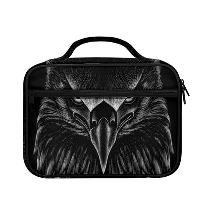Black And White Eagle Print Briefcase Bible Bag