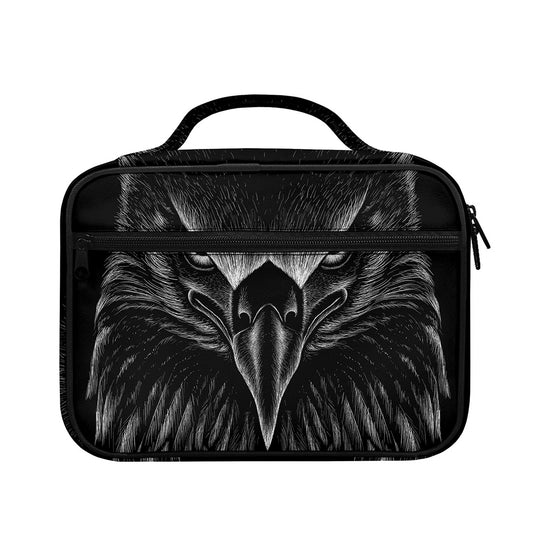 Black And White Eagle Print Briefcase Bible Bag