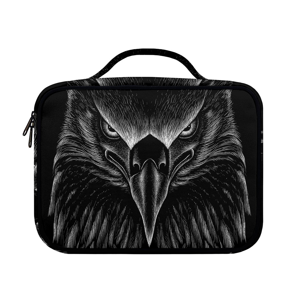 Black And White Eagle Print Briefcase Bible Bag