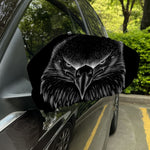 Black And White Eagle Print Car Side Mirror Covers