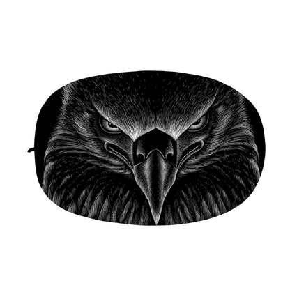 Black And White Eagle Print Car Side Mirror Covers