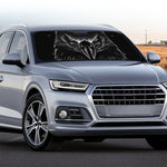 Black And White Eagle Print Car Windshield Sun Shade