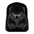 Black And White Eagle Print Casual Backpack