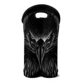 Black And White Eagle Print Double Neoprene Wine Tote